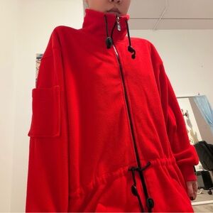 Marsh Landing Men’s Bold Red Fleece Utility Jacket